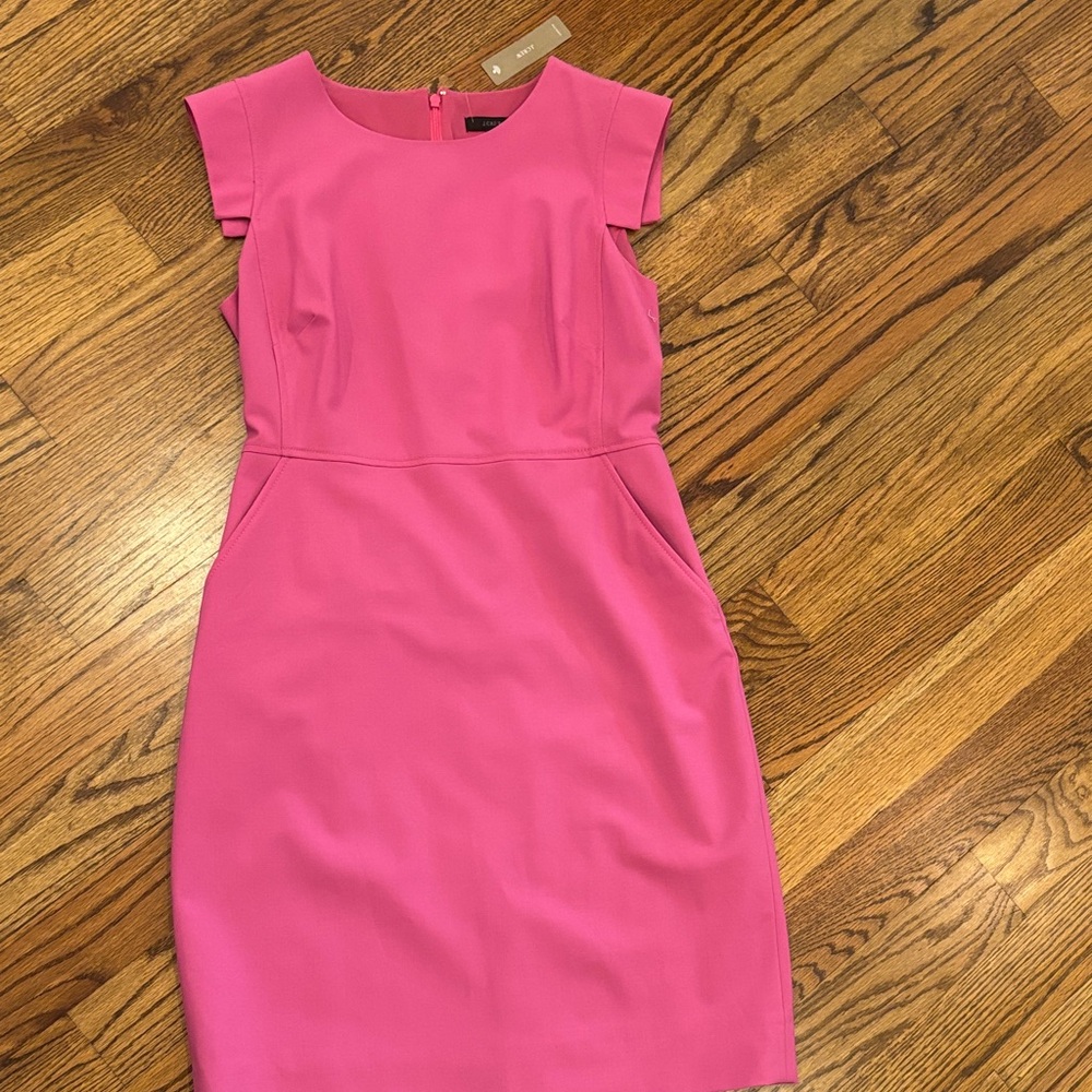 J. Crew Vibrant Pink Mini Dress